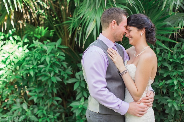Bride and Groom at first look - destination wedding in Mexico