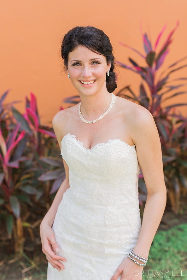 Bridal portrait at mexico destination wedding