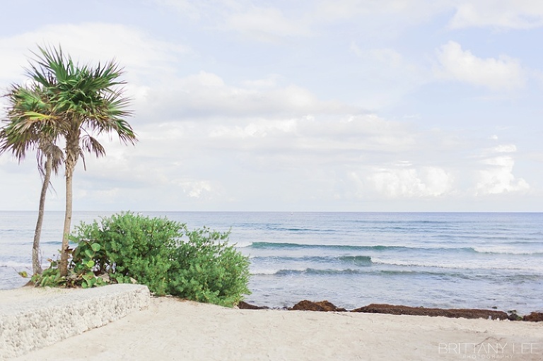 view of water from Mexico destination wedding 