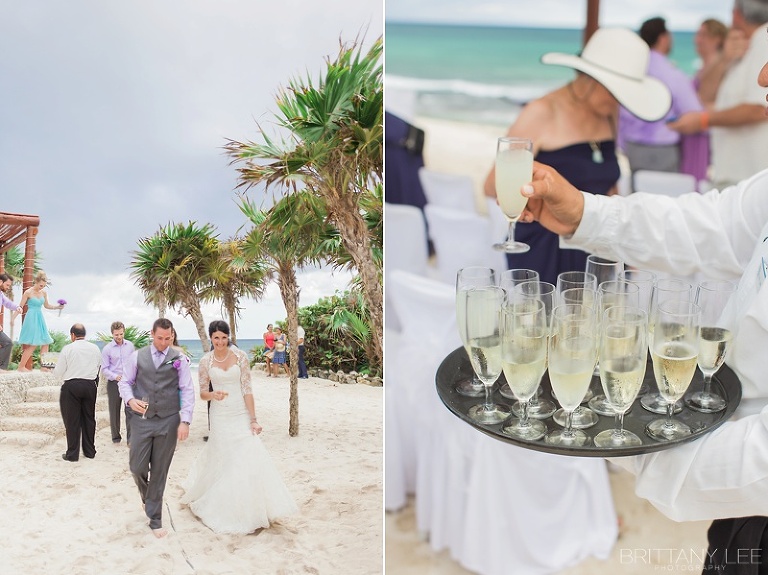champagne toast at Mexico destination wedding - Ottawa wedding photographer