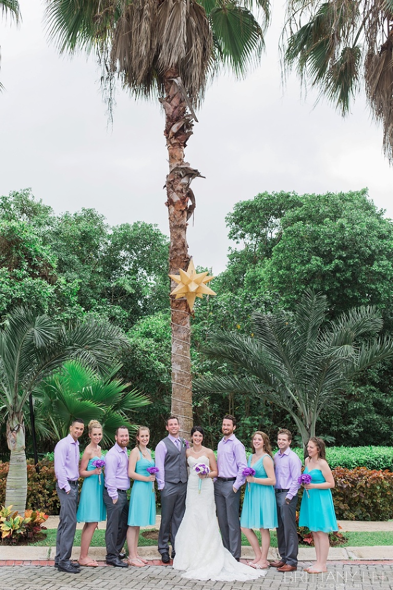 Wedding party photograph - Mexico destination wedding photographer