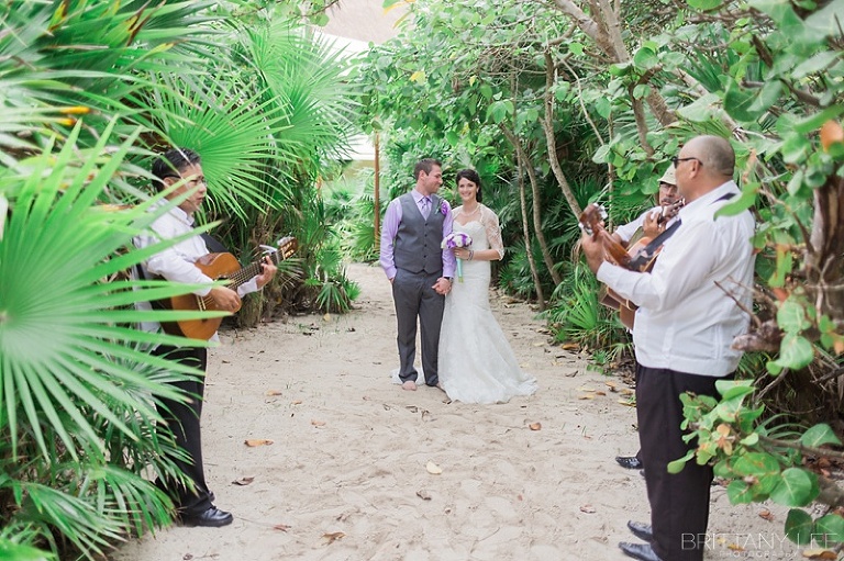 Wedding party photograph - Mexico destination wedding photographer