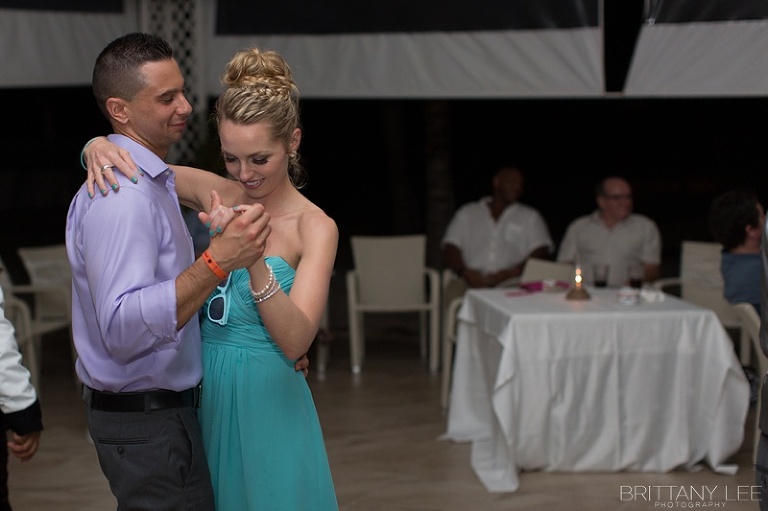 reception dancing at Mexico destination wedding - Ottawa Wedding Photographer