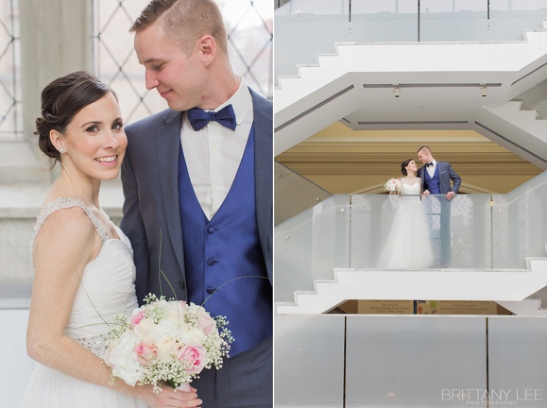 Ottawa Bride and Groom - First look photos at Museum of Nature