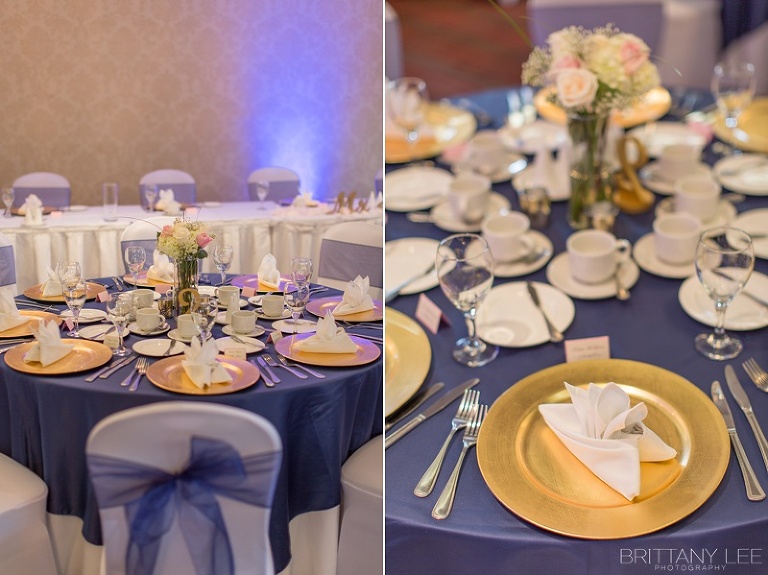 Ottawa Lord Elgin Hotel Wedding - Navy, gold and white decor
