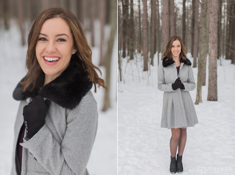 Outfit ideas for outdoor winter portraits in Ottawa