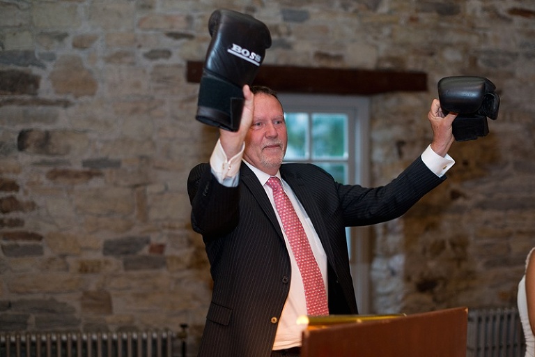 Father of the Bride giving wedding dat speech