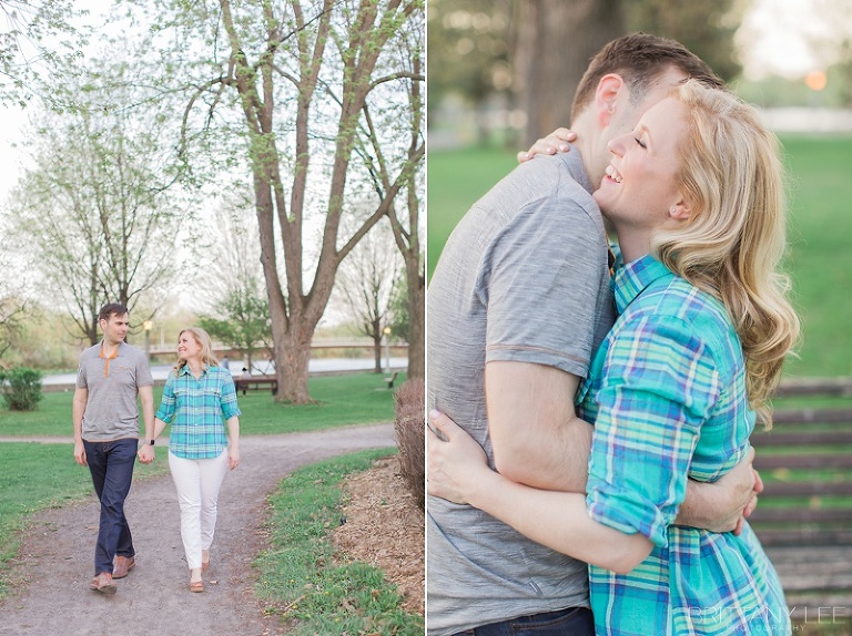 Strathconca Park Engagement Photos - Ottawa Bride and Groom together in park 