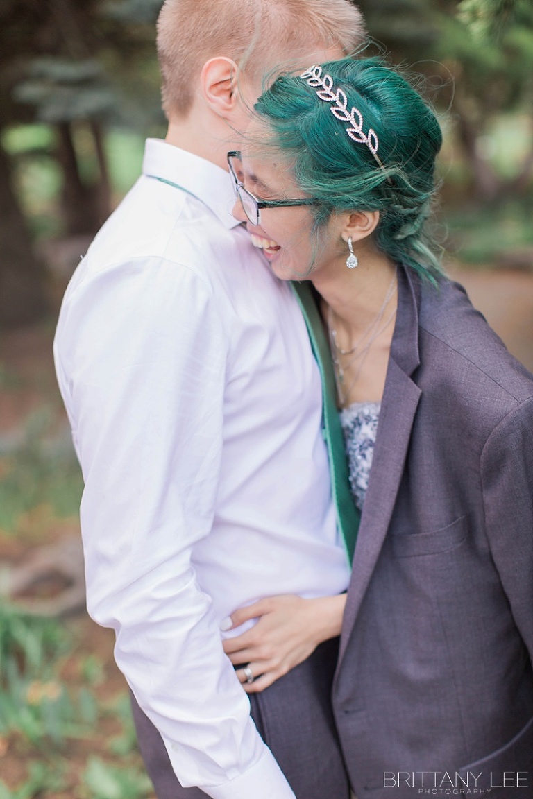 Experimental Farm Wedding Photos -  Bride and Groom in Ornamental Gardens