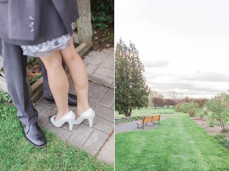 Experimental Farm Wedding Photos -  Bride and Groom in Ornamental Gardens