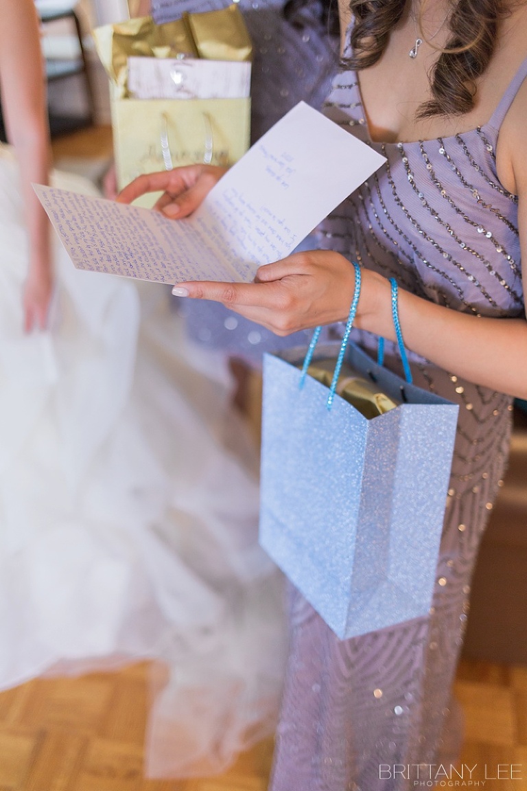 Bridesmaid Kate Spade wedding day gifts 