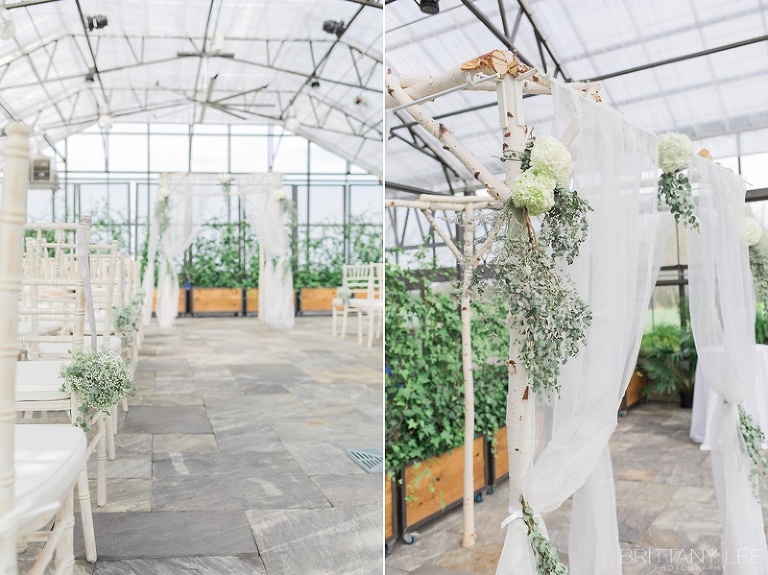 White and floral ceremony at Aquatopia - Ottawa wedding photos