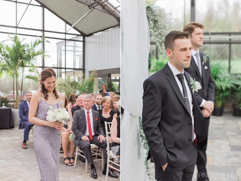 White and floral ceremony at Aquatopia - Ottawa wedding photos