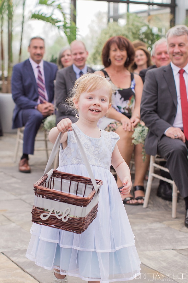 White and floral ceremony at Aquatopia - Ottawa wedding photos