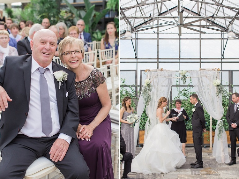 Bride and Groom at White Alter at Aquatopia - Ottawa wedding photos