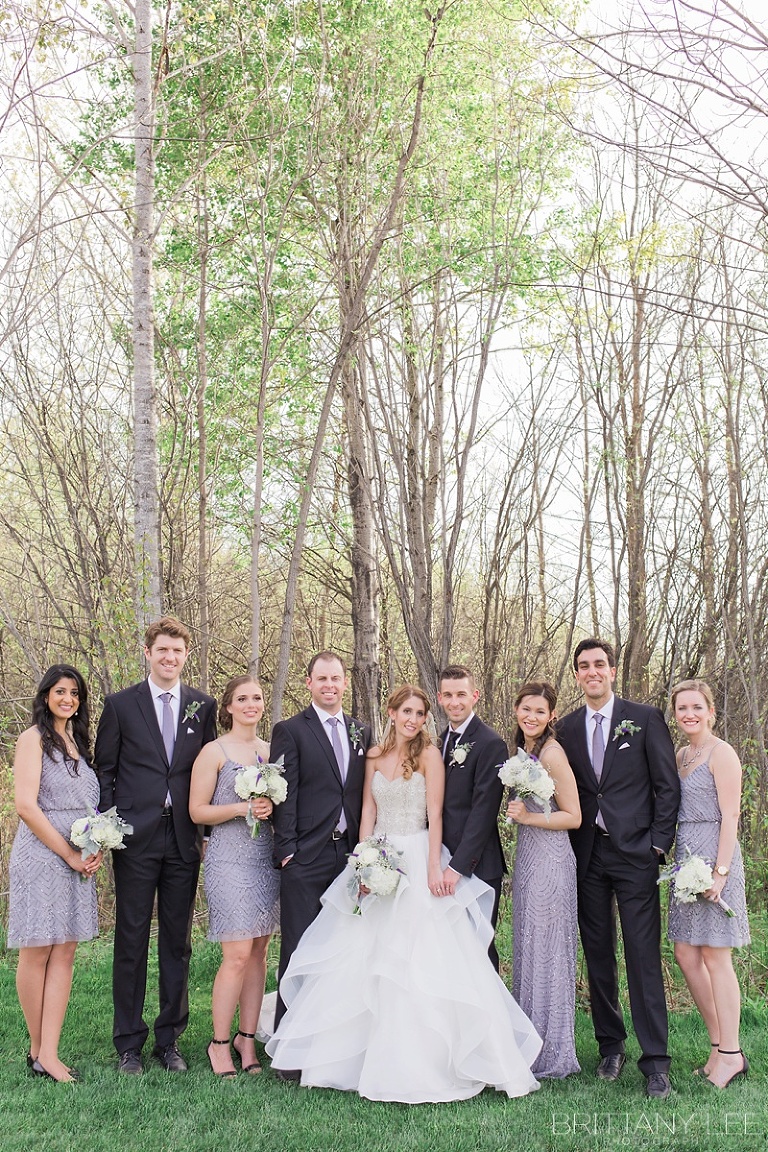 Wedding photos outside Aquatopia Conservatory Carp Ontario