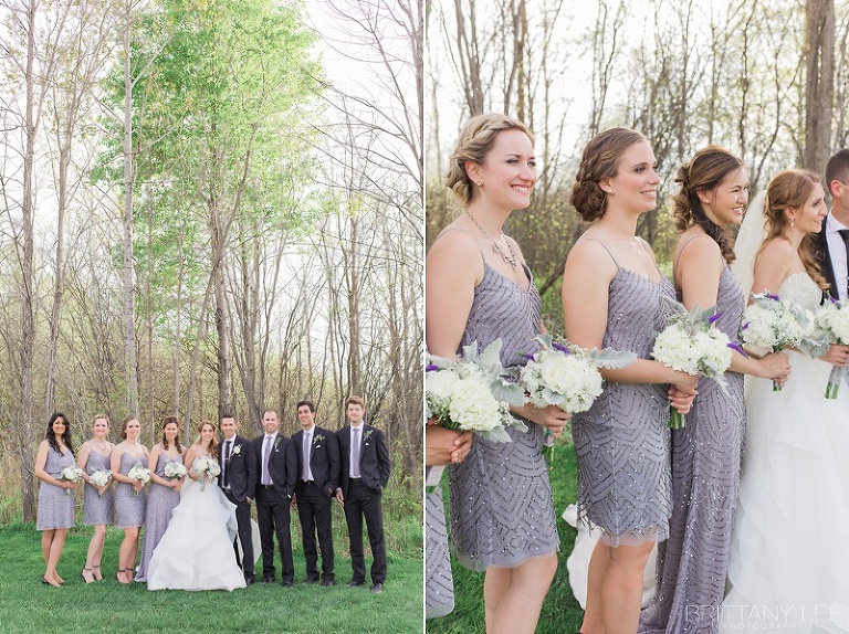 Wedding photos outside Aquatopia Conservatory Carp Ontario