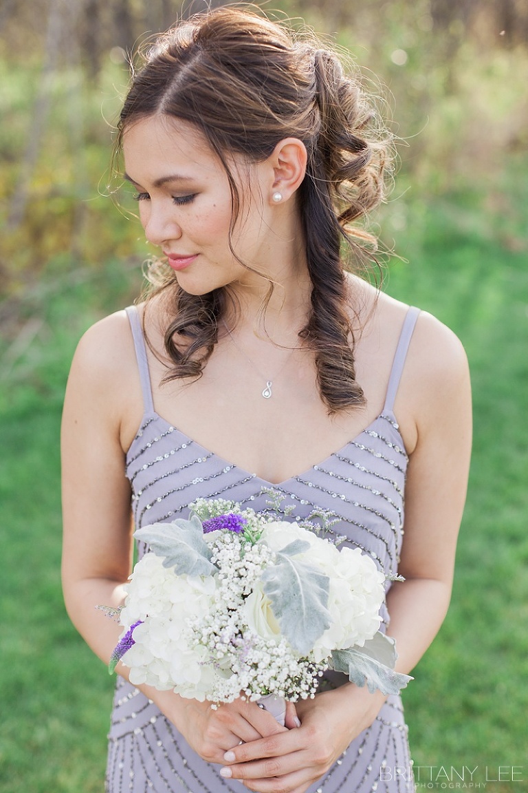 Bridesmaids photos outside Aquatopia Conservatory Carp Ontario