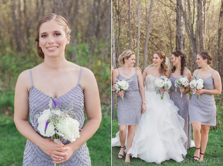 Bride and Groom Wedding photos outside Aquatopia Conservatory Carp Ontario