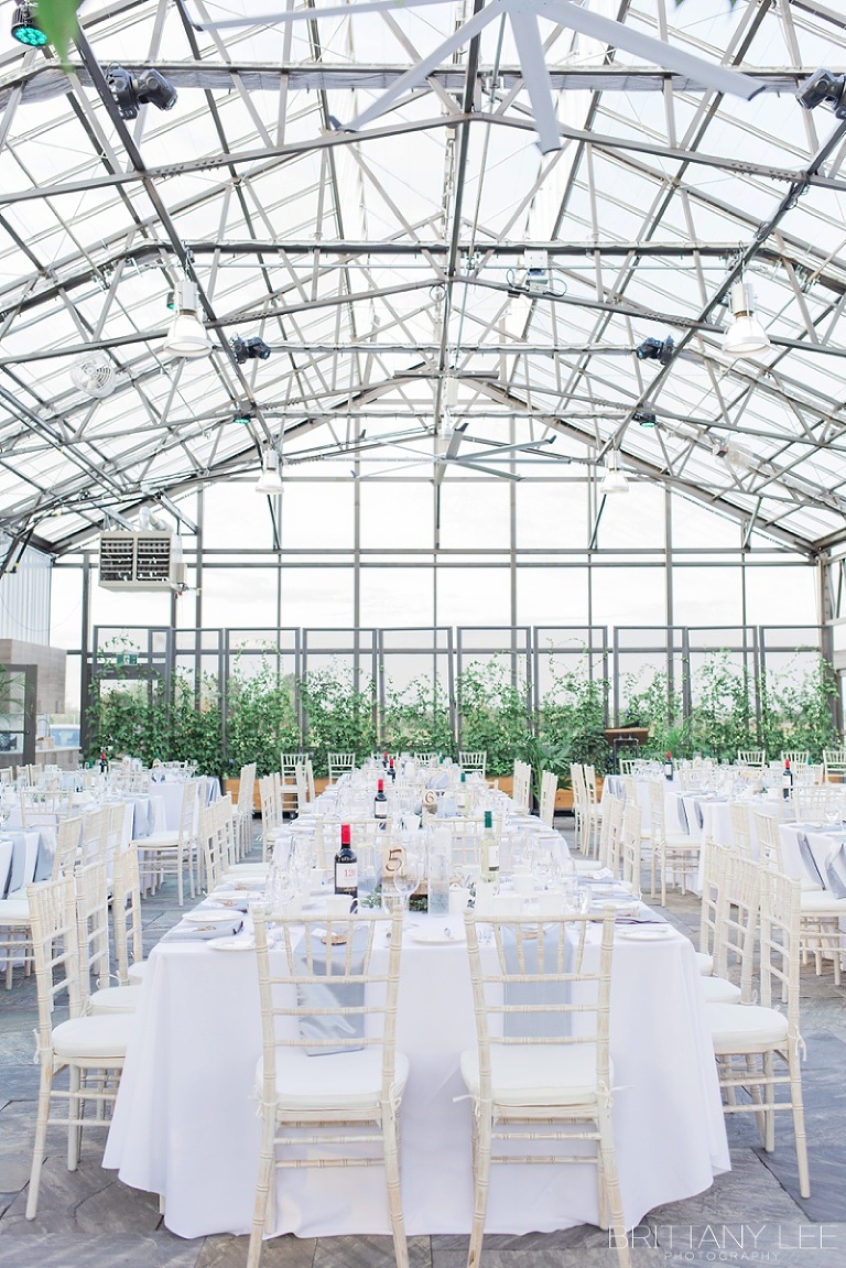 classic white and rustic wedding decor at Aquatopia Ottawa