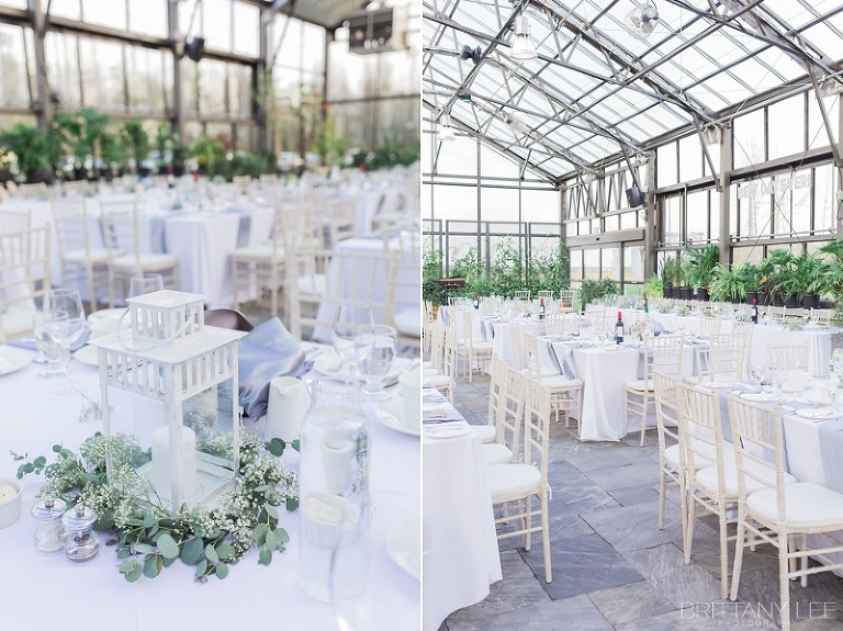 classic white and rustic wedding decor at Aquatopia Ottawa