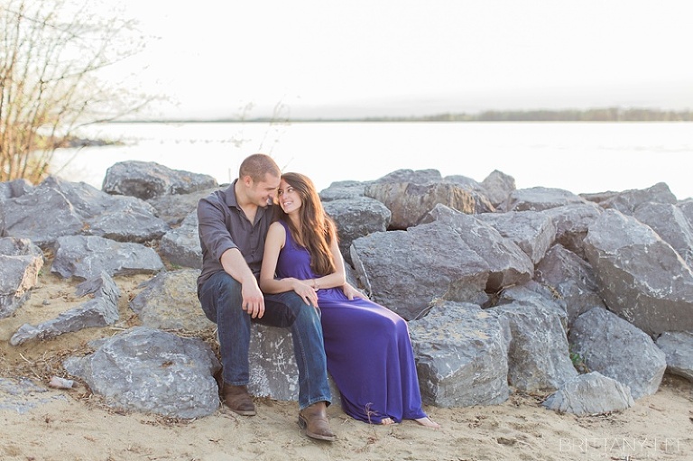 Petrie Island Beach Engagement Session Photos - Ottawa Bride and Groom