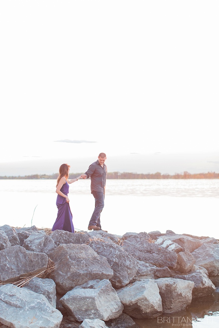 Petrie Island Beach Engagement Session Photos - Ottawa Bride and Groom