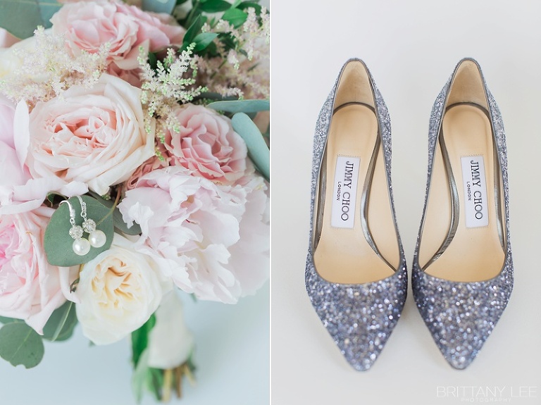 Jimmy Choo wedding shoes for a bride