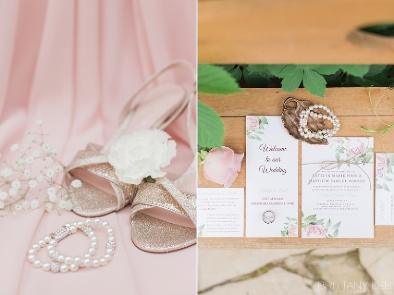 Blush Wedding Stationary at Ottawa Wedding 