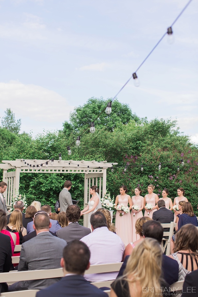 Strathmere Garden House Outdoor Wedding Ceremony Photos