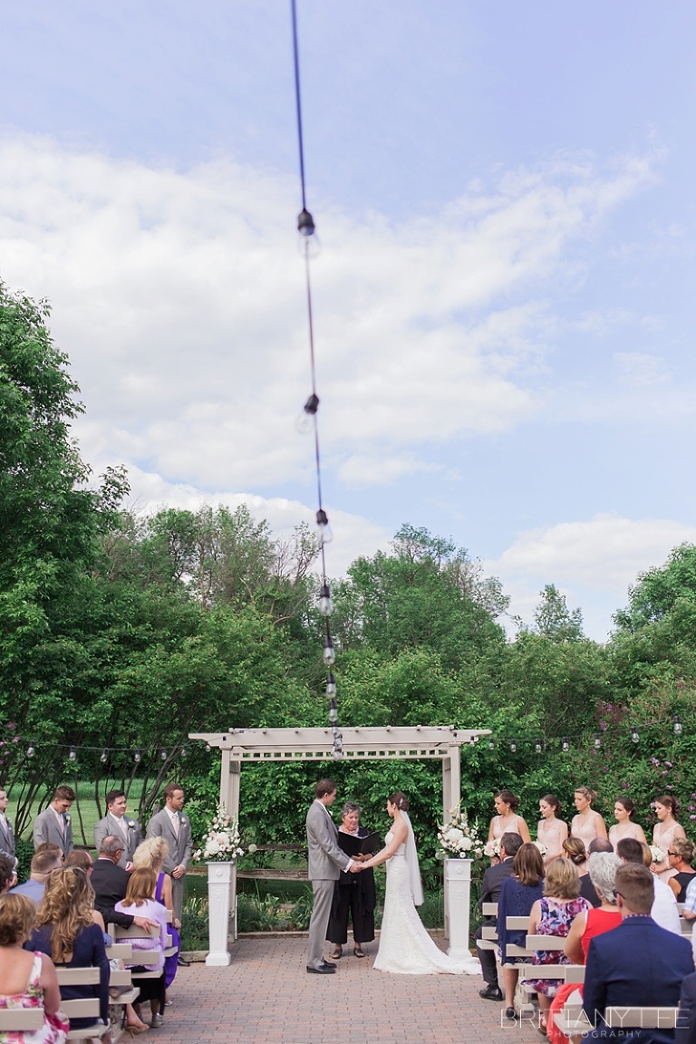 Strathmere Garden House Outdoor Wedding Ceremony Photos