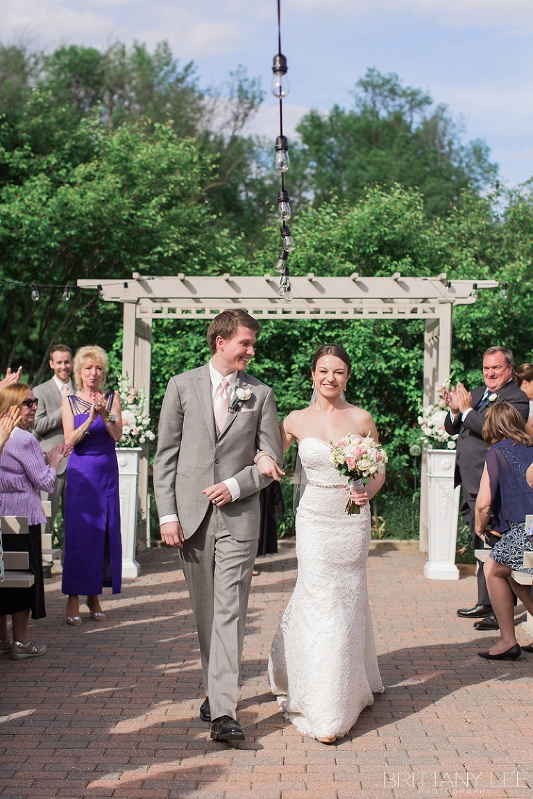 Strathmere Garden House Outdoor Wedding Ceremony Photos