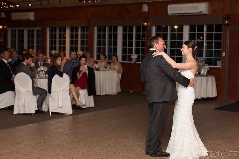 father of the bride and bride dancing at Ottawa wedding