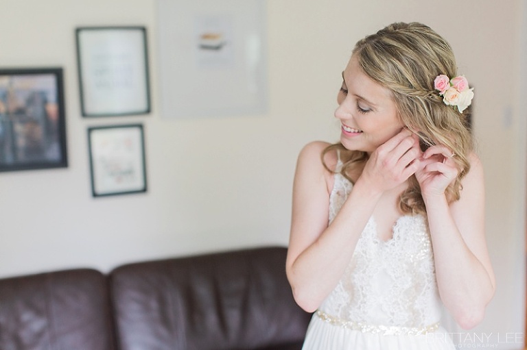 Custom Truvelle Wedding gown at Ottawa wedding