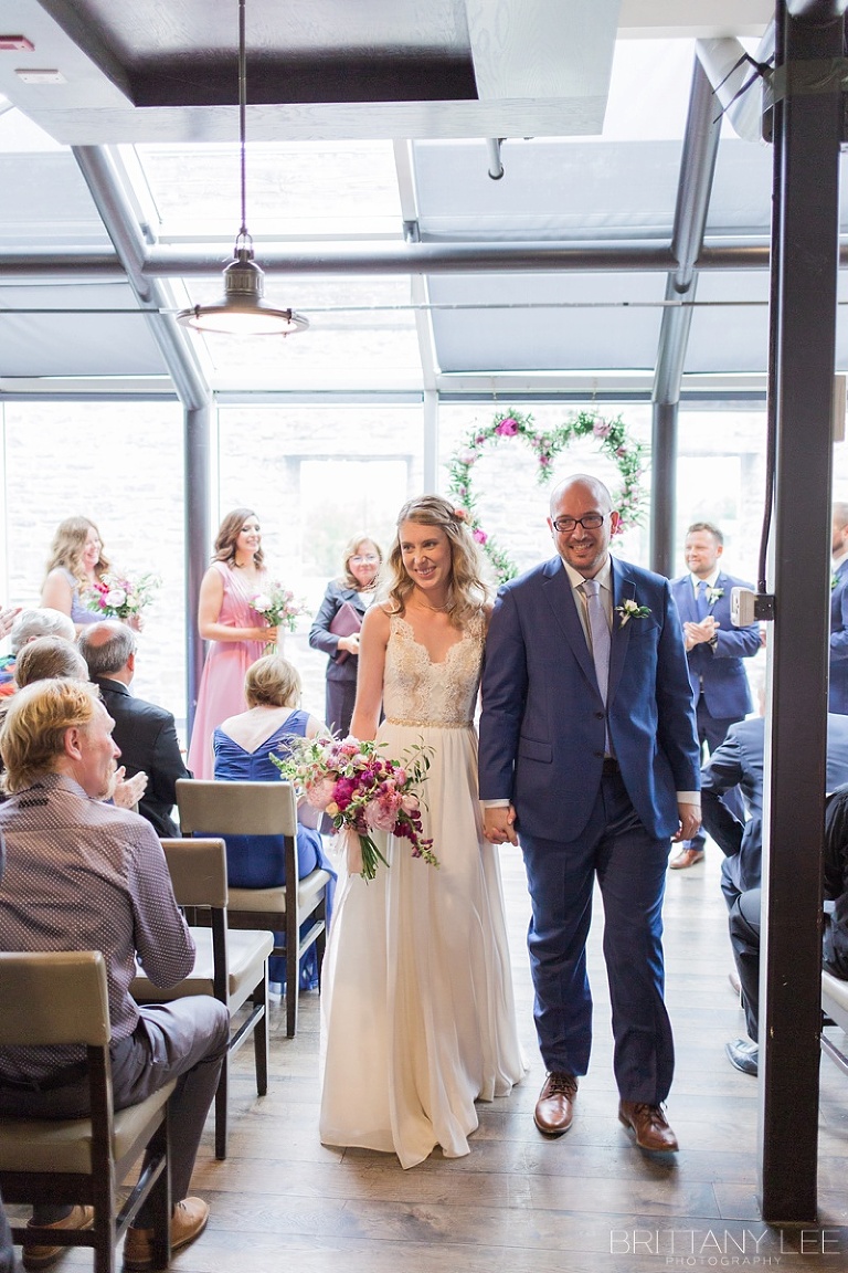 Soft and Romantic Wedding Ceremony Photography at Mill Street Brew Pub in Ottawa
