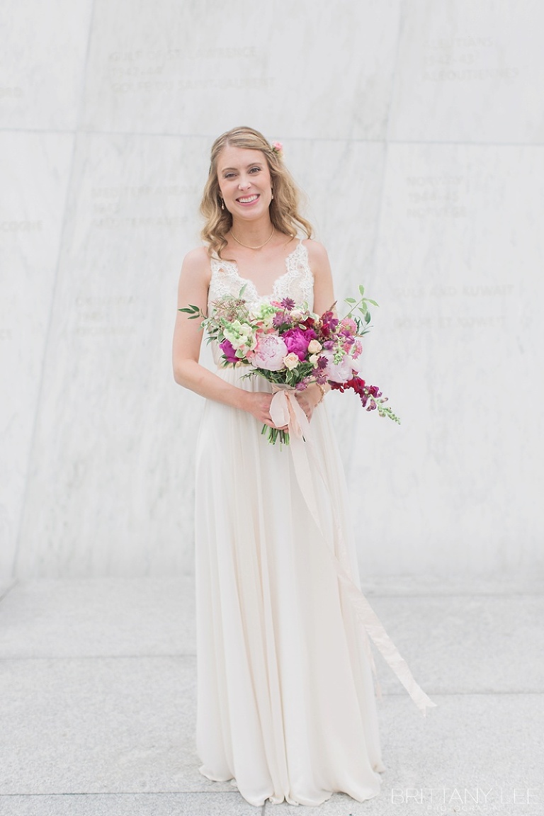 Wedding day photography of Bride in downtown Ottawa