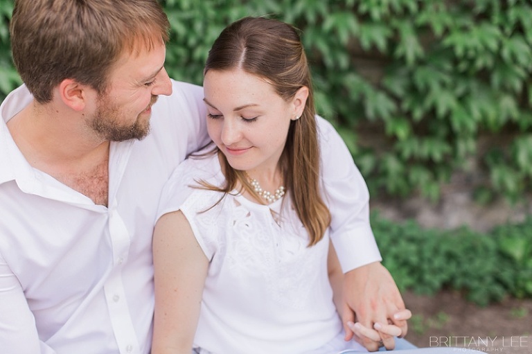 Engagement photos at old building of the University of Ottawa 