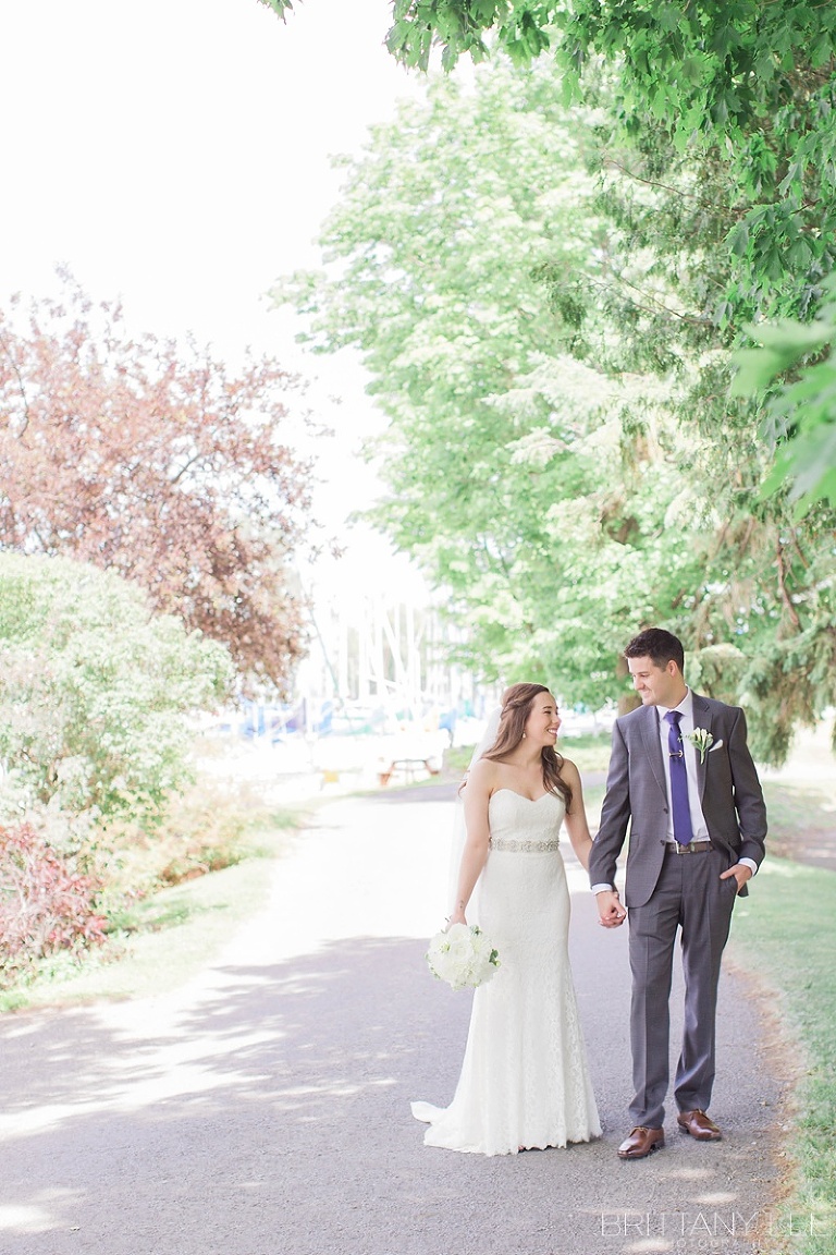 Bride and groom wedding first look photos at Britannia Yacht Club Ottawa