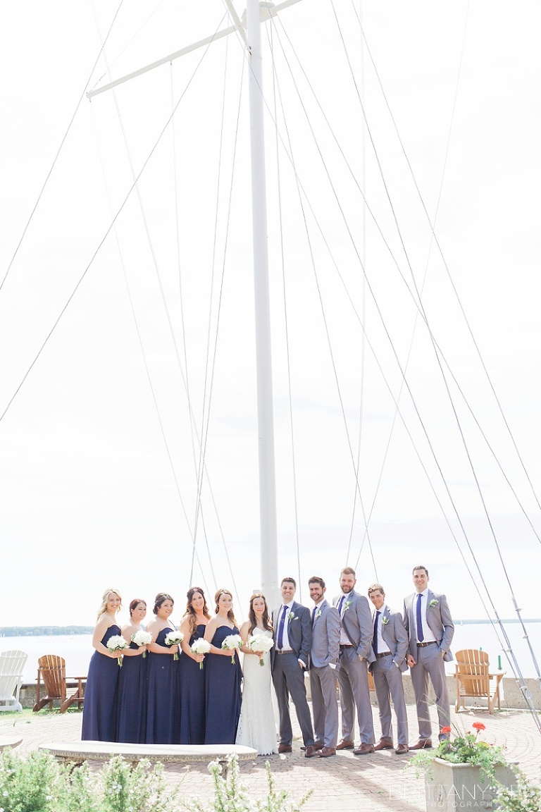 Navy and nautical Ottawa wedding at Britannia Yacht Club