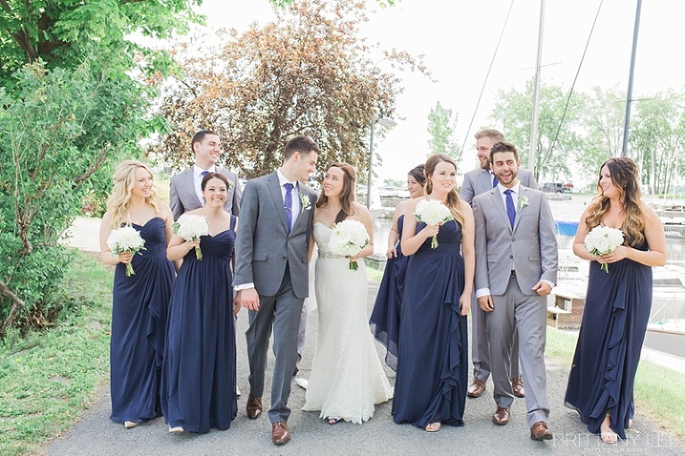 Navy and nautical Ottawa wedding at Britannia Yacht Club