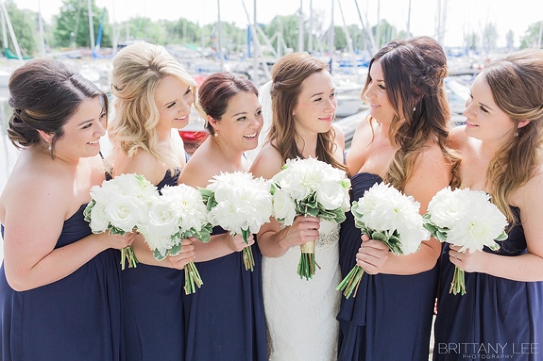 Navy and nautical Ottawa wedding at Britannia Yacht Club
