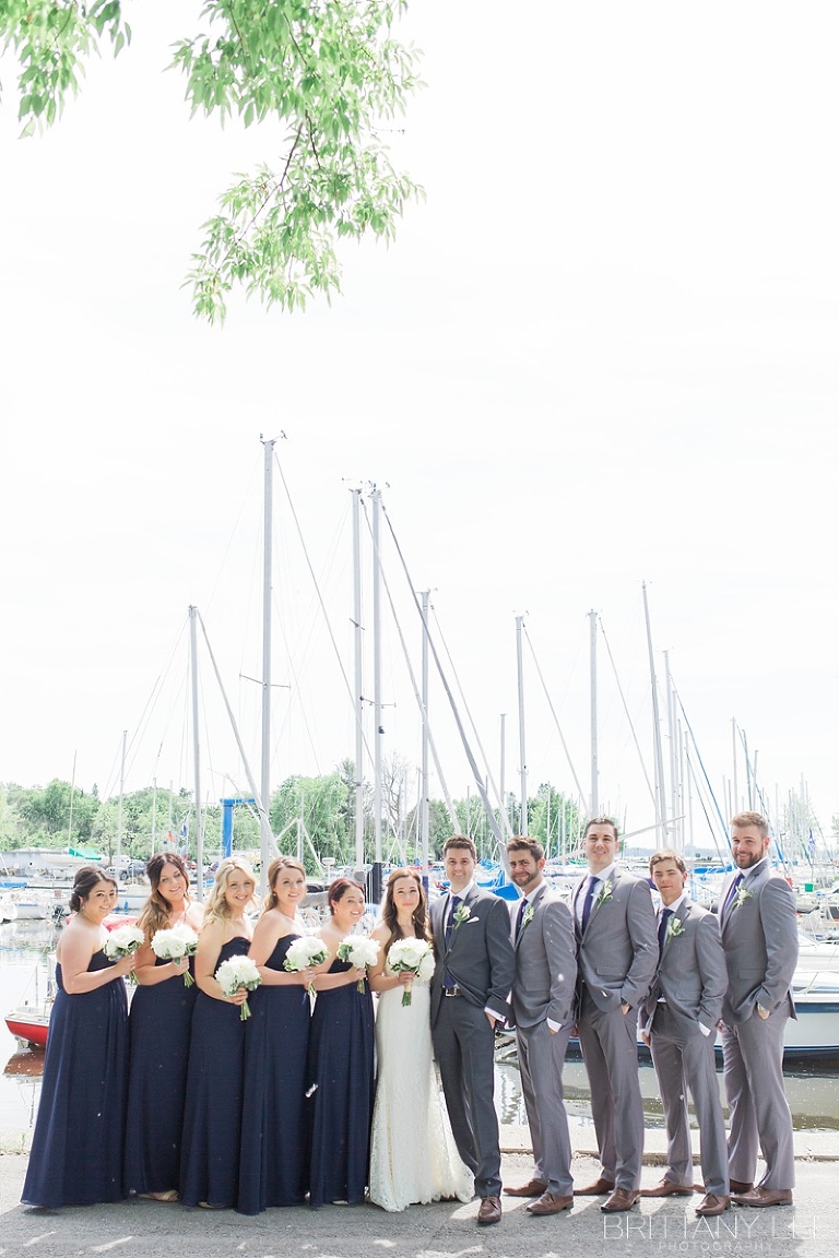 Navy and nautical Ottawa wedding at Britannia Yacht Club