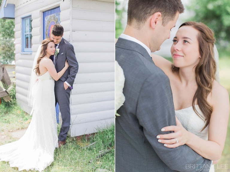 Bride and groom wedding first look photos at Britannia Yacht Club Ottawa
