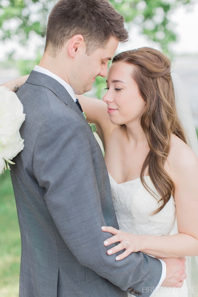 Bride and groom wedding first look photos at Britannia Yacht Club Ottawa