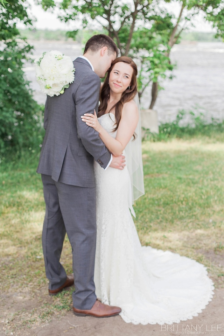 Bride and groom wedding first look photos at Britannia Yacht Club Ottawa