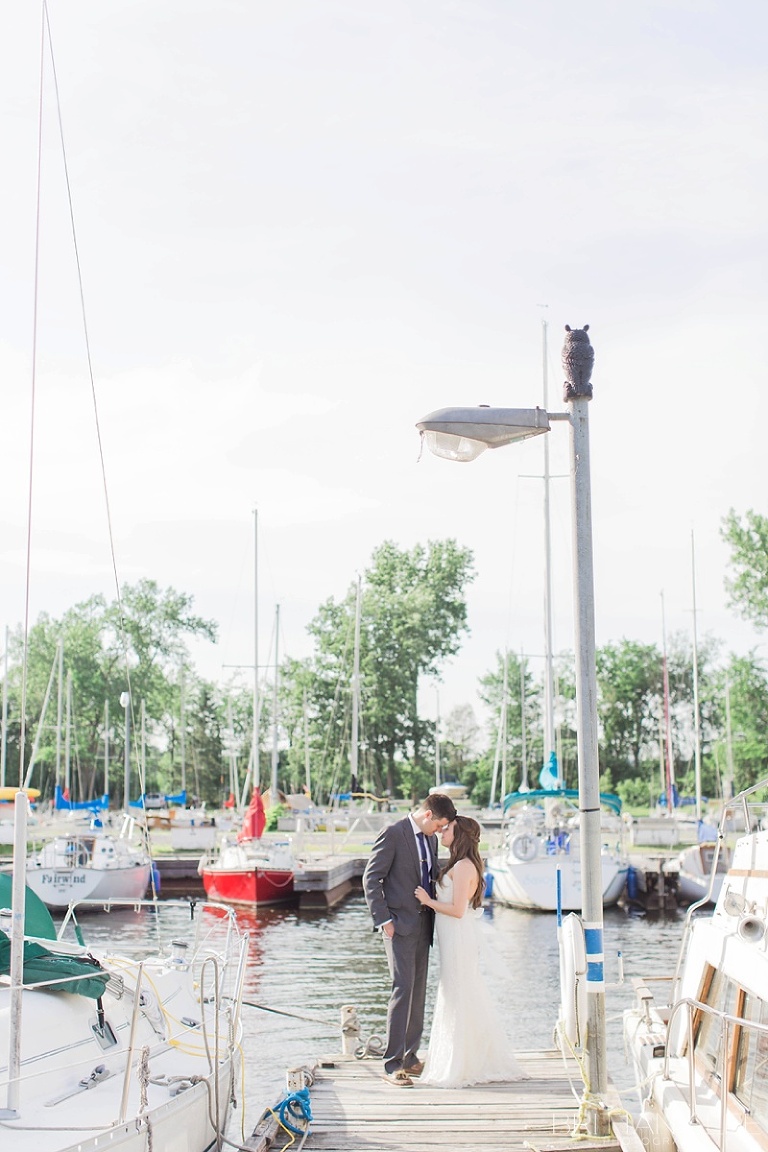 Bride and Groom Photos at Ottawa nautical wedding Britannia Yacht Club