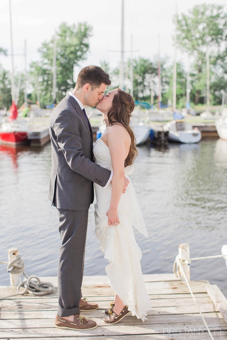 Bride and Groom Photos at Ottawa nautical wedding Britannia Yacht Club