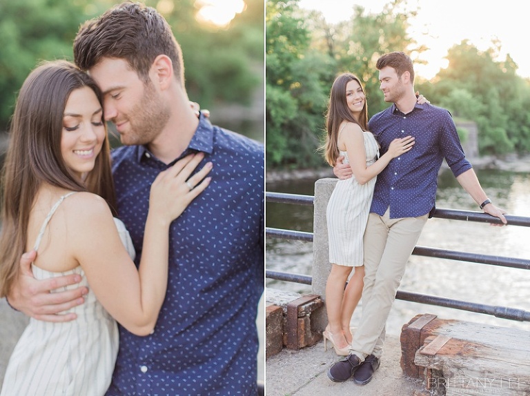 Summer Engagement photos at Manotic Mill in Ottawa