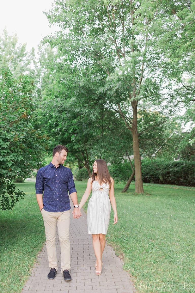 Summer Engagement photos at Manotic Mill in Ottawa