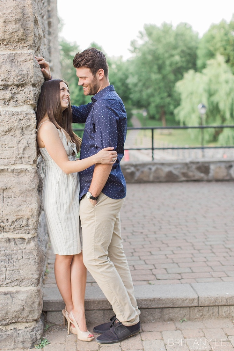 Summer Engagement photos at Manotic Mill in Ottawa
